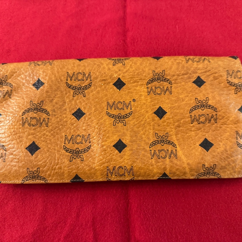MCM Vintage Travel Organizer for Jewelry Cognac